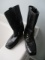 Pair of Men's Leather Harness Ring Boots