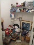 Contents of Utility Room-Drying Racks, Framed Artwork, Office Supplies, Aroma Diffusers, etc.