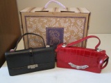 Two Gently Used Leather Brighton Clutch/Shoulder Strap Purses