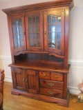 2 Piece China Cabinet with Glass Doors