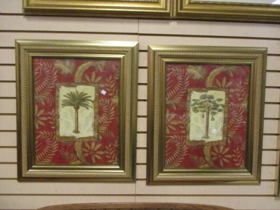 Pair Of Framed Palm Prints