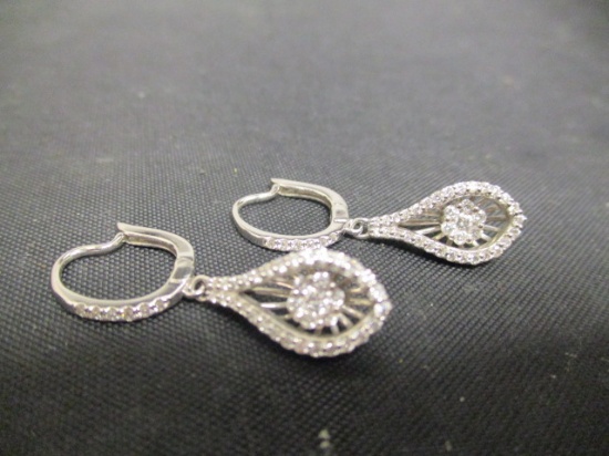 14k White Gold Gabriel & Co. Diamond Earrings