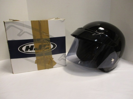 Like New HJC Helmets Model CS-5N Black Helmet with Tinted Face Shield