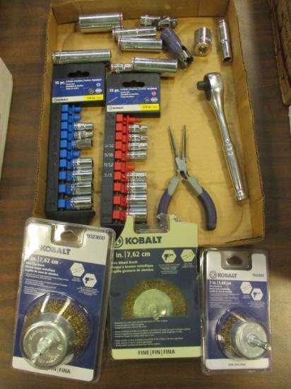 Kobalt 3/8" Ratchet, Sockets and Wire Wheels