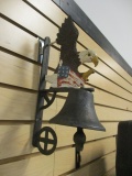 Cast Metal American Eagle Farm/Garden Bell