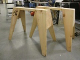 Pair of Burro Brand Wood Saw Horses