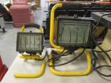 Two Halogen Work Lights