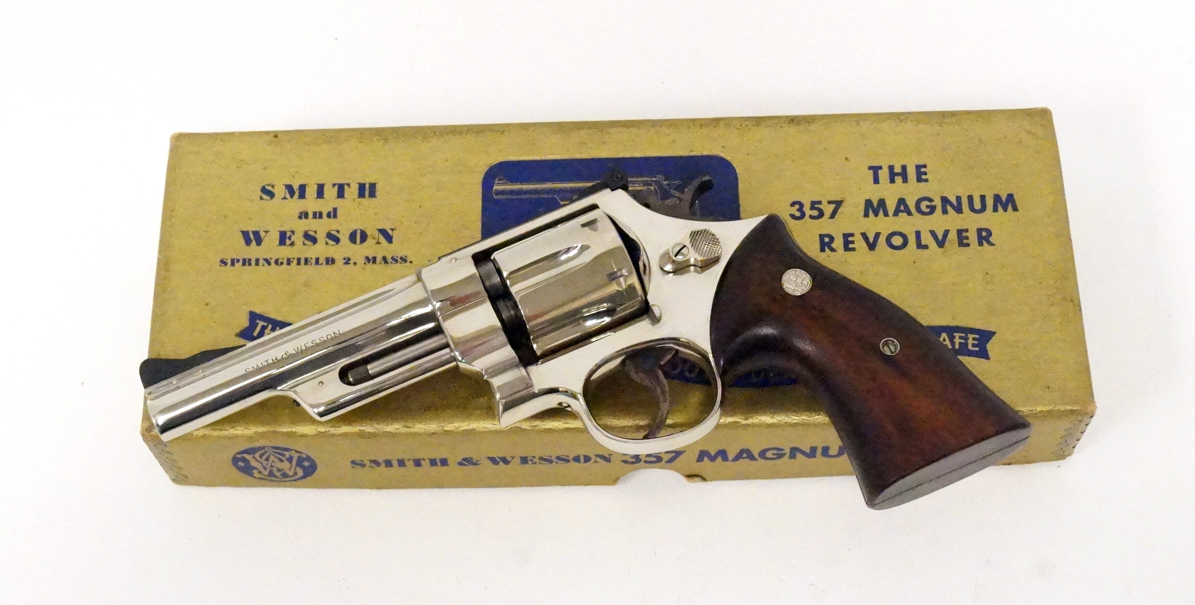 【再出品】 S&W 357 MAGNUM リボルバー Excellent Rare 1955 Smith & Wesson Nickel Plated | Proxibid