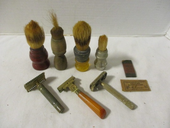 Vintage Shaving Brushes and Safety Razors