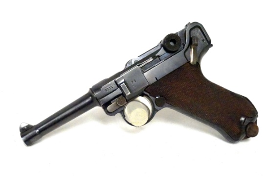 Excellent WWI 1918 Dated DWM P.08 Nazi Police Luger Pistol