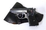 Rare Late WWII Nazi Police Eagle/C Walther PPK 7.65mm Semi-Automatic Pistol with Holster
