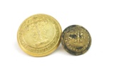 Pair of Authentic Civil War Confederate SC Buttons by Horstmann Philada & Schuyler H&G NY