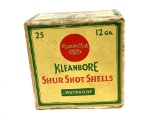 25 Shotshells of Vintage Remington 12 GA. Dupont Kleanbore Shur Shot Shells Ammunition