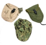 US Army Issued Canteen, Shovel  Cover, and Camo Hat