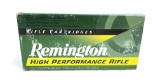 20rds. Remington High Performance Rifle 22-250 Remington 55gr. PSP Ammunition