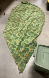 Vietnam War US Woodland Camouflage Shelter Half