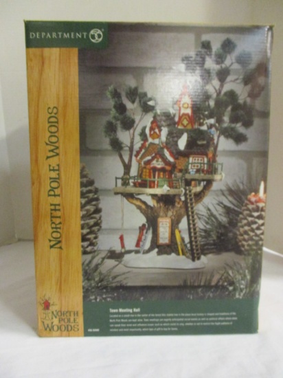 Dept. 56 North Pole Woods Town Meeting Hall