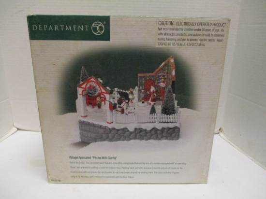 Dept. 56 Village Animated "Photo with Santa"