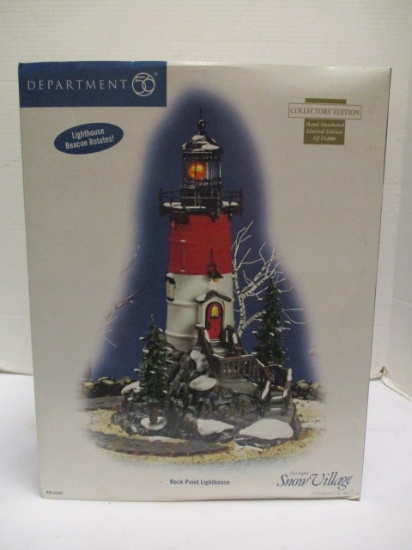 Dept. 56 Original Snow Village Collector's Edition "Rock Point Lighthouse"