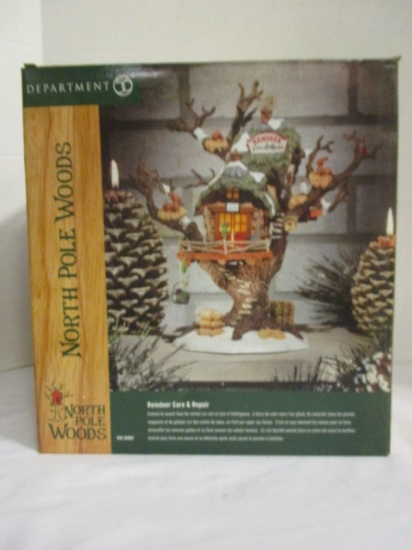 Dept. 56 North Pole Woods Reindeer Care & Repair