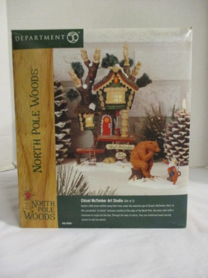 Dept. 56 North Pole Woods Chisel McTimber Art Studio