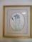 Framed and Matted Iris and Daffodil Print