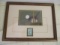 Framed and Matted Golf Print with Bobby Jones 18 Cent Postage Stamp