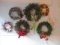 Christmas Wreaths and Embellished Stockings