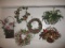 Wreaths and Wall Basket Arrangements