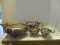 Silverplate Bowls and Glass Bowl with Silverplate Base