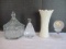 Lenox Vase, Waterford Pear, Tiara Covered Dish, Godinger Crystal Golf Ball Clock
