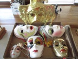 Harlequin Clown Masks