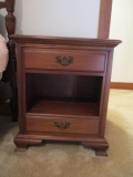 Link Taylor Treasure House Solid Mahogany Two Drawer Night Stand