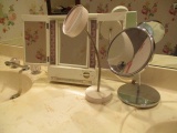 Clairol Lighted Makeup Mirror and Two Magnifying Mirrors