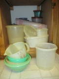 Cabinet Contents - Vintage Tupperware and Other Plastic Storage