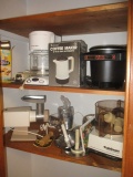 Closet Contents of Small Appliances - Cuisinart Food Processor, Oster Food Grinder, Fry Daddy,