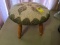 Small Footstool with needlework cover