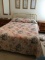 Queen Size Brass Finish Bed Headboard with Mattresses