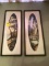 Pair of Framed Antique Tall Oval Pictures