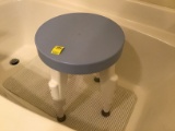 Plastic Shower Seat with Swivel Top