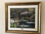 Large Framed Print, Giverny Lily Pond by Behrens