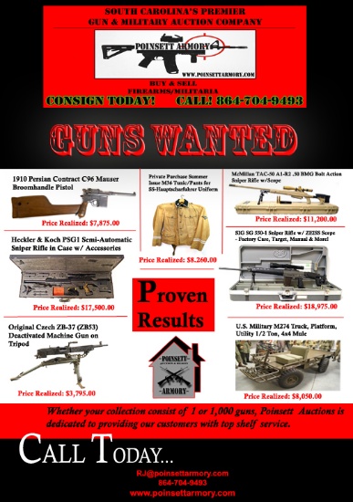 GUNS & MILITARY COLLECTIBLES WANTED