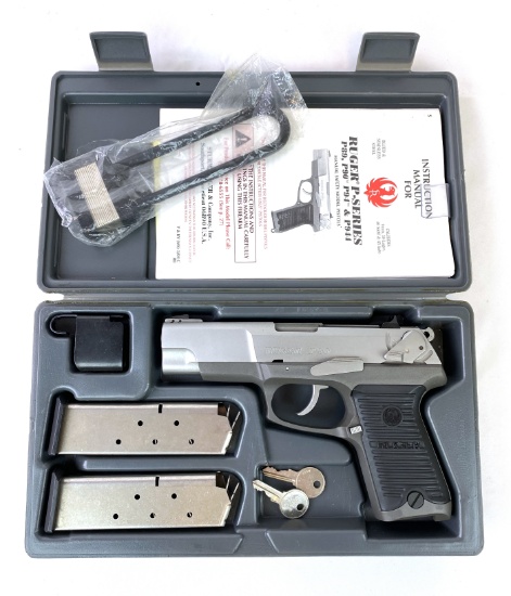 NIB Ruger P90 .45 ACP Semi-Automatic Pistol with 2 Magazines