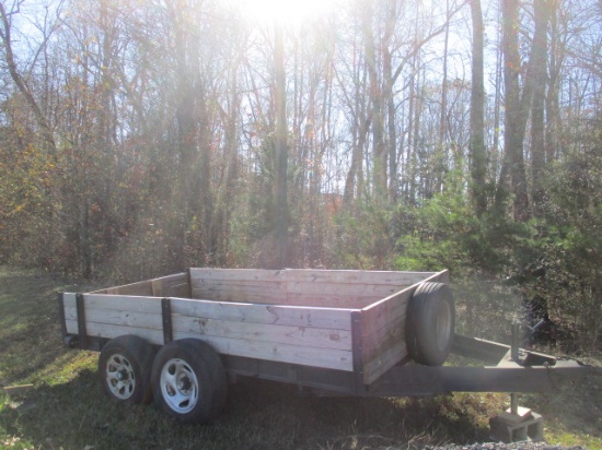 Dual Axle Wood Side Trailer