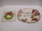 Cracker Barrel Cookies For Santa Platter & Coton Colors Wreath Trivet