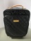 Joy & Iman Quilted Patent Leather-Look Rolling Suitcase