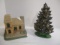 Ceramic Lighted Tree And House