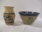 2-Piece Heatherstone Bowl And Challahoochee Pottery Vase