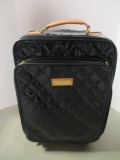 Joy & Iman Quilted Patent Leather-Look Rolling Suitcase