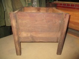 Handcrafted Wooden Box On Legs